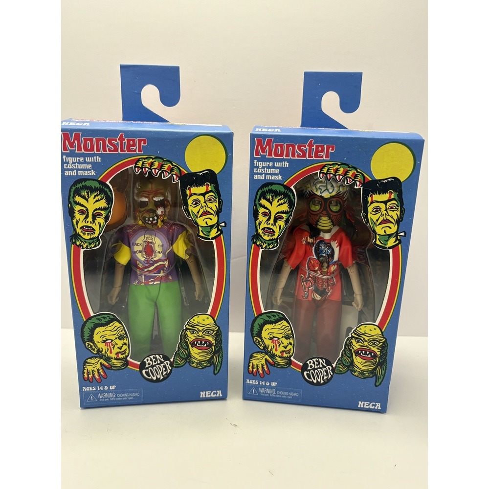 (2) PACK -Ben Cooper s6 Metaluna Mutant #27 & Spooky Monster #28 toy figure